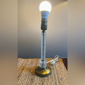 Vintage Glass Table Lamp